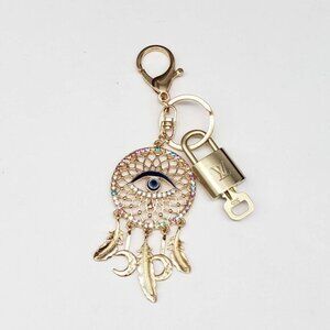 Authentic Louis Vuitton Lock & Key with unbranded Bagcharm, Keycharm, Keychain
